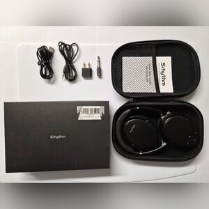 Srhythm NiceComfort 35 NC35 Wireless Noise Cancelling Stereo Headset Black